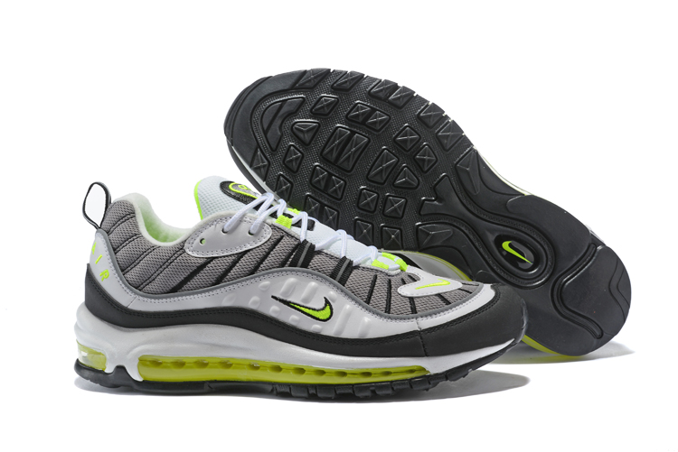 Supreme x NikeLab Air Max 98 White Black Grey Green Shoes